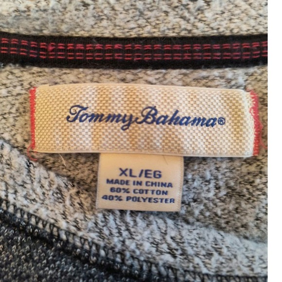 Tommy Bahama Sweatshirt Mens Size XL  Gray color block Long Sleeve Pullover - Picture 2 of 13